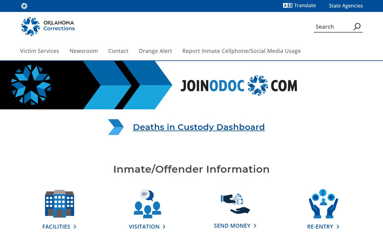 Sequoyah County criminal court records Oklahoma Department of Corrections homepage